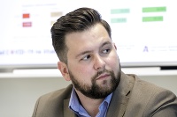 Na snímke predseda Študentskej rady vysokých škôl Filip Šuran Na snímke predseda Študentskej rady vysokých škôl Filip Šuran