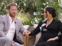 Harry a Meghan počas rozhovoru Oprah Winfrey. 