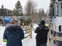 Poliaci jazdili v chránenom území na Orave s domiešavačmi betónu Poliaci jazdili v chránenom území na Orave s domiešavačmi betónu