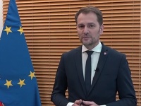Igor Matovič počas mimoriadneho prejavu. Igor Matovič počas mimoriadneho prejavu.