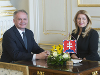 Prezidentka SR Zuzana Čaputová a exprezident Andrej Kiska Prezidentka SR Zuzana Čaputová a exprezident Andrej Kiska