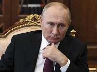 Ruský prezident Vladimir Putin počas stretnutia v Moskve 