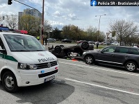 Dopravná nehoda v Petržalke