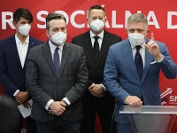Tlačová konferencia strany Smer-SD Tlačová konferencia strany Smer-SD