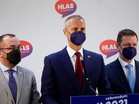 Tlačová konferencia predstaviteľov strany Hlas-SD Tlačová konferencia predstaviteľov strany Hlas-SD