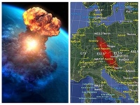 Asteroid mal dopadnúť na toto územie. Asteroid mal dopadnúť na toto územie.
