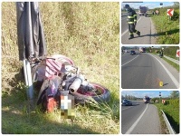 Tragická nehoda motorkára v Beluši 