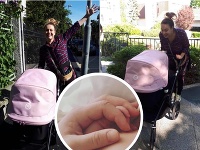 Dominika Kavaschová zašla s malou Maiou na prvú prechádzku. Dominika Kavaschová zašla s malou Maiou na prvú prechádzku.