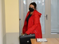 Na snímke exposlankyňa Natália Blahová po prerušení súdneho pojednávania v kauze Čistý deň na Okresnom súde v Trnave Na snímke exposlankyňa Natália Blahová po prerušení súdneho pojednávania v kauze Čistý deň na Okresnom súde v Trnave