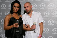 Martina s moderátorom Petrom Lengyelom alias Pinďom. 