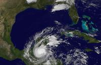 Snímka zachytávajúca vývoj hurikánu