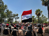 Protivládne protesty v Bagdade