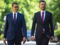 Mateusz Morawiecki a Eduard Heger Mateusz Morawiecki a Eduard Heger
