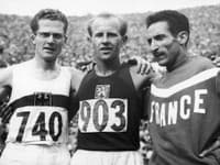 Rok 1952: Nemec Herbert Schade, Emil Zátopek z Československa a Francúz Alain Mimoun 