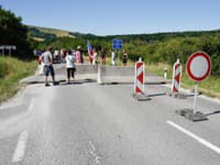 Uzavretý hraničný priechod Vrbovce – Velká nad Veličkou vo Vrbovciach