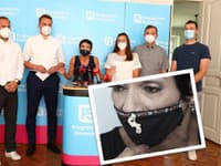 Bihariová sa pozabudla a na tlačovku prišla so znečisteným rúškom. Bihariová sa pozabudla a na tlačovku prišla so znečisteným rúškom.