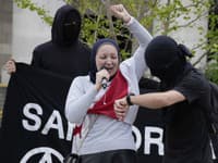 Protesty vo Varšave proti bieloruskému režimu
