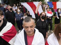 Protesty vo Varšave proti bieloruskému režimu