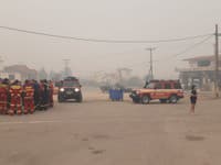 S hasením požiarov na gréckom ostrove Eubója pomáhajú aj slovenskí hasiči