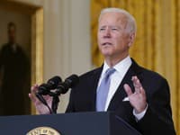 Joe Biden počas svojej reči o situácii v Afganistane