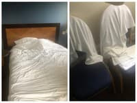 Neustlané postele a použité uteráky