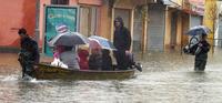 Záplavy v meste Shkodra