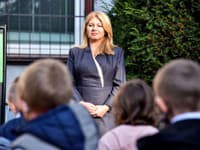 Prezidentka SR Zuzana Čaputová počas otvorenia nového školského roka na Základnej škole Dubová v Bratislave