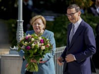 Angela Merkelová a Mateusz Morawiecki