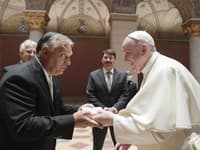 Maďarský premiér Viktor Orbán a pápež František Maďarský premiér Viktor Orbán a pápež František