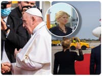 Prezidentka počas rozlúčky so Svätým Otcom Prezidentka počas rozlúčky so Svätým Otcom