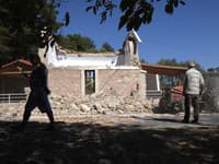 Škody po zemetrasení na Kréte