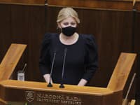 Zuzana Čaputová prednáša v parlamente svoju správu o stave republiky.