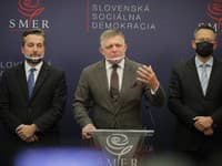 Tlačová konferencia strany Smer-SD Tlačová konferencia strany Smer-SD
