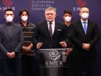 Tlačová konferencia strany Smer-SD Tlačová konferencia strany Smer-SD