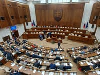 Poslanci NR SR počas rokovania Poslanci NR SR počas rokovania
