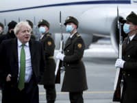 Britský premiér Boris Johnson na ceste na Ukrajinu