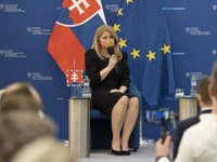 Na snímke prezidentka SR Zuzana Čaputová počas diskusie na hodnotiacej konferencii zahraničnej a európskej politiky SR za rok 2021