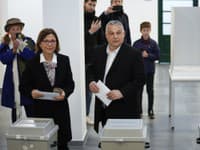 Viktor Orbán počas volieb v Maďarsku
