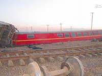 Vykoľajený vlak v Iráne 