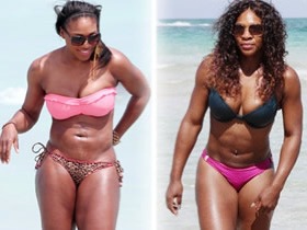 Serena Williams v bikinách