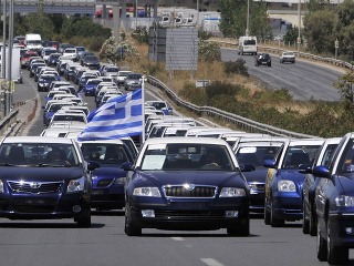 Grécki taxikári pokračovali v