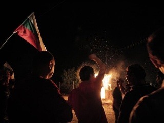 Protirómske protesty v Bulharsku: