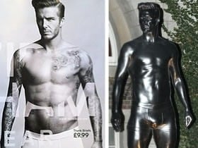Polonahý David Beckham má