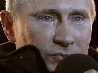 Putin so slzami v