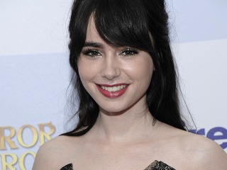 Lily Collins na premiére