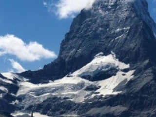 Na alpskej hore Matterhorn