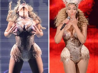 Beyoncé počas prvého koncertu