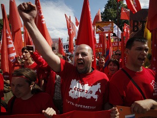 Protest Rusov proti vstupu