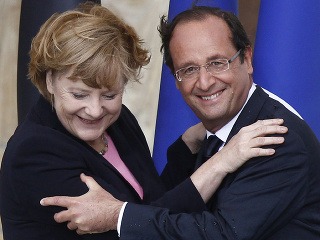 Hollande a Merkelová