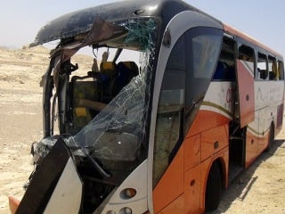 Autobusová havária v Egypte